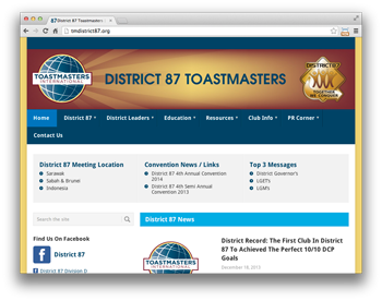 District 87 Toastmasters