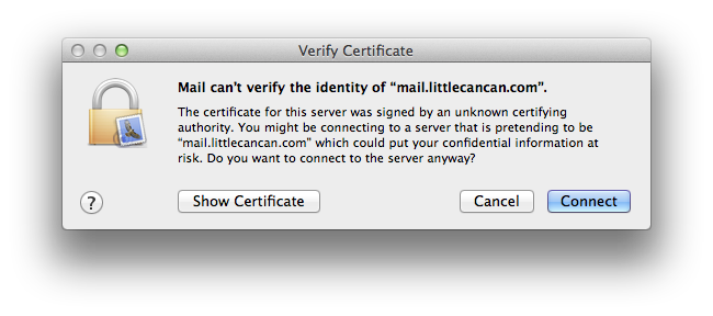 Setting up email in Apple Mail - Step 4