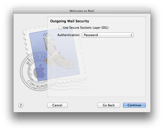 Setting up email in Apple Mail - Step 7