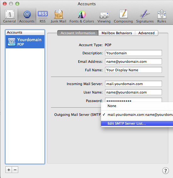 Setting up email in Apple Mail - Step 11