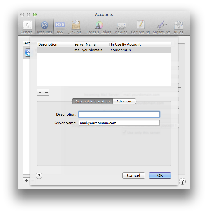 Setting up email in Apple Mail - Step 12