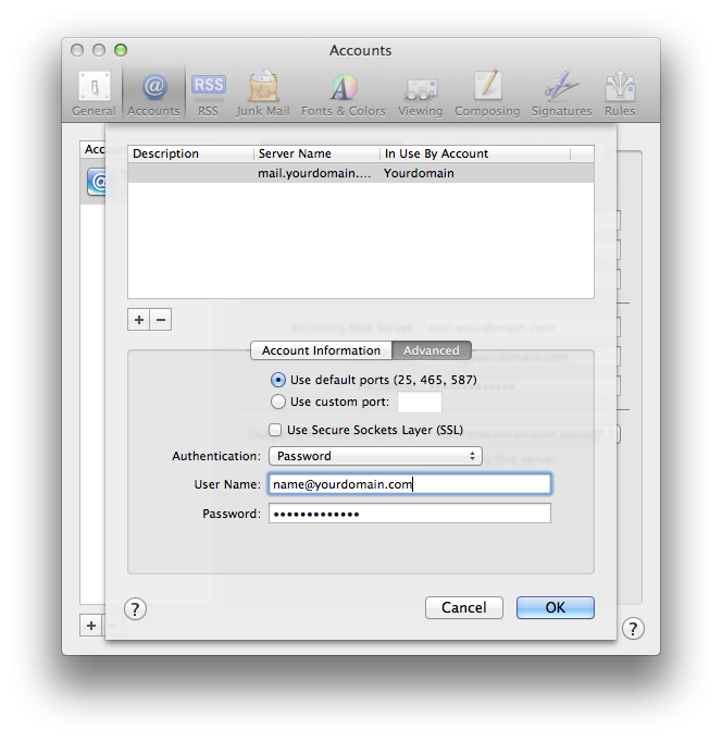 Setting up email in Apple Mail - Step 13