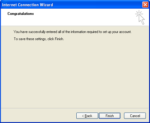 Setting up email in Outlook Express - Step 7