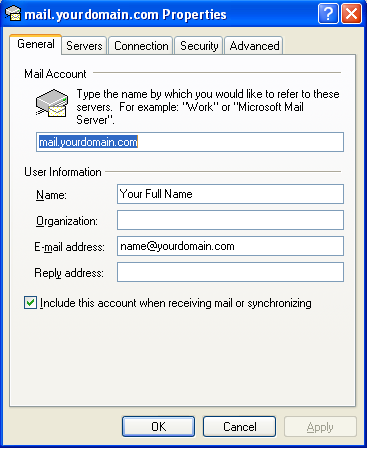 Setting up email in Outlook Express - Step 9