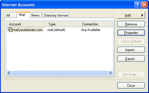 Setting up email in Outlook Express - Step 12