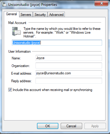 Setting up email in Windows Live Mail - Step 6